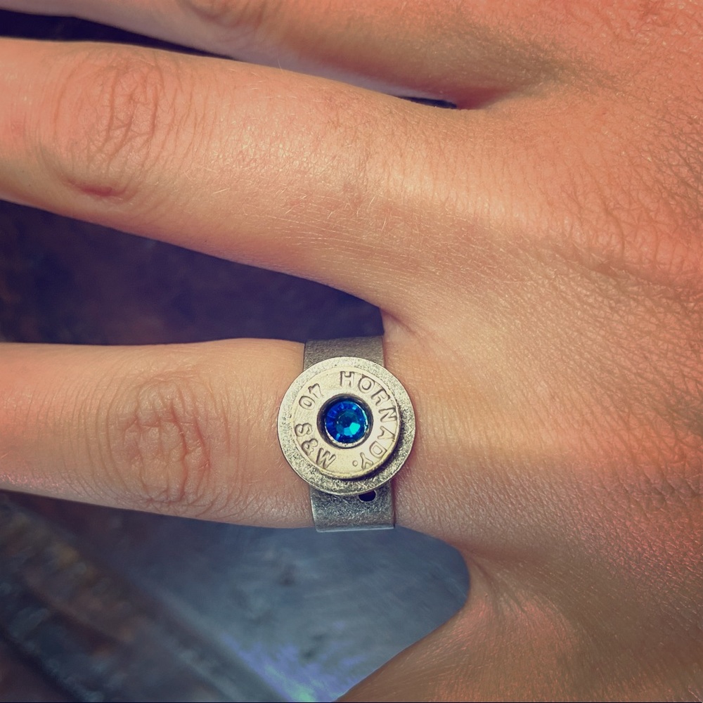 Handmade bullet casing ring